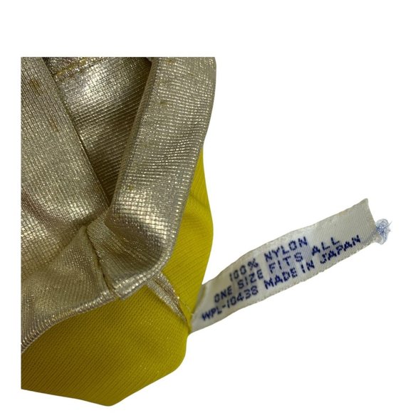 Vintage 1960's Gloves Gold Pink 6 1/2 OS Fitted - Picture 4 of 4